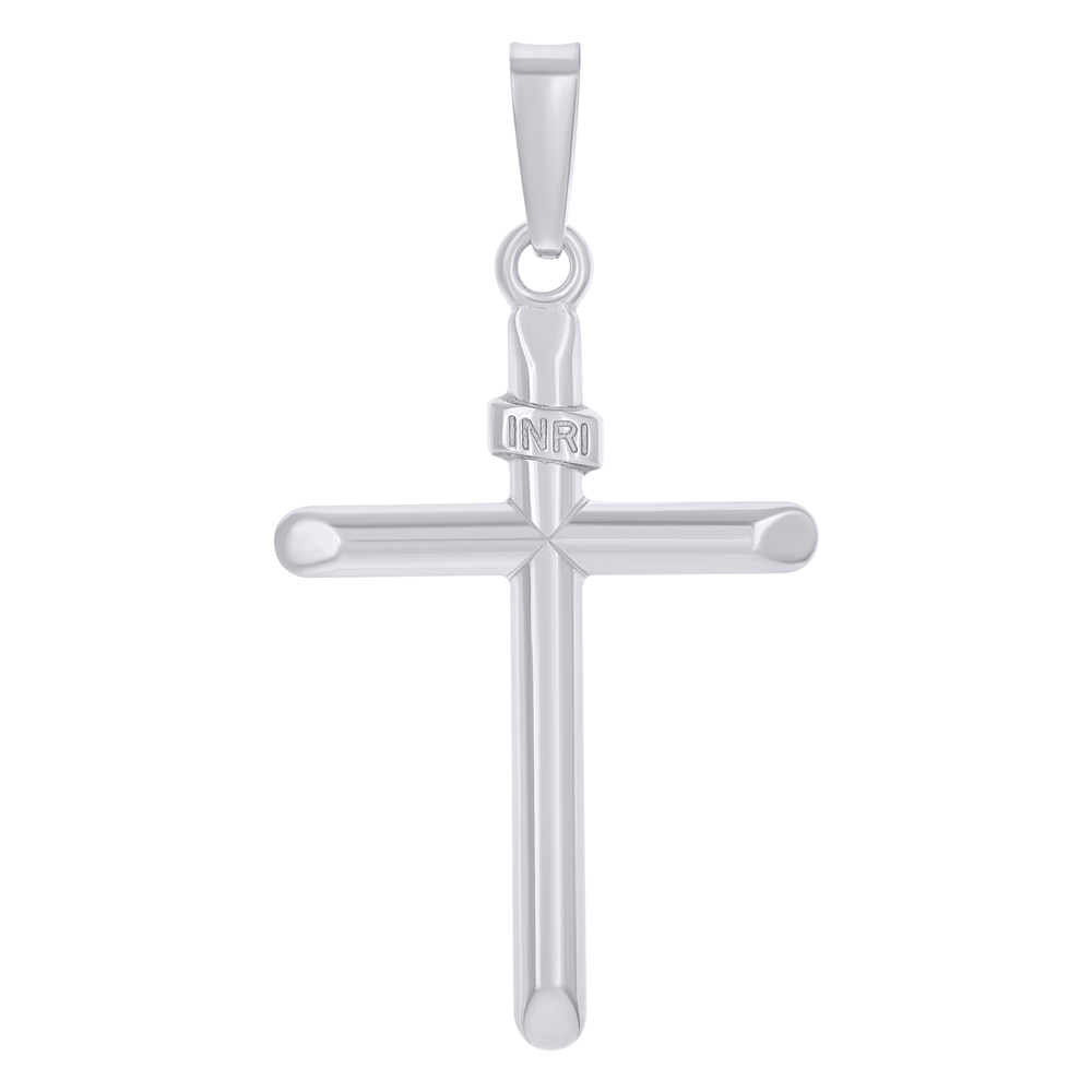 925 Sterling Silver Unisex Inri Cross Religious Charm Pendant